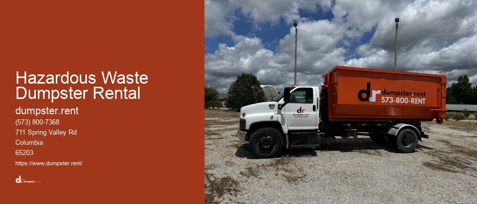 Hazardous Waste Dumpster Rental