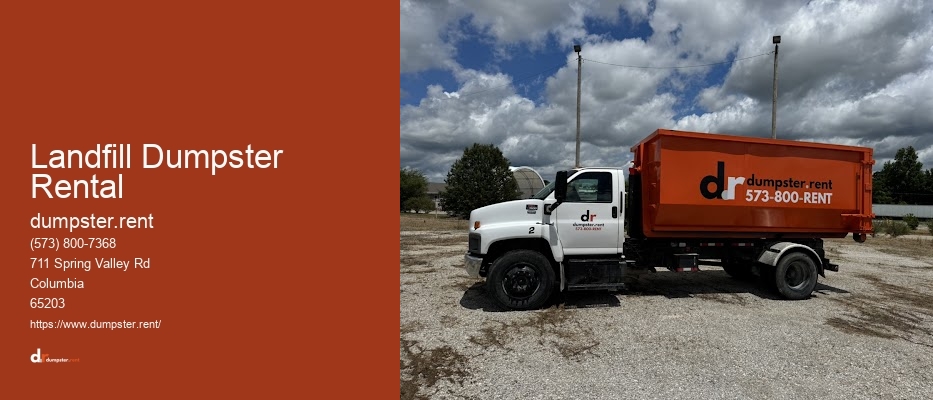 Landfill Dumpster Rental